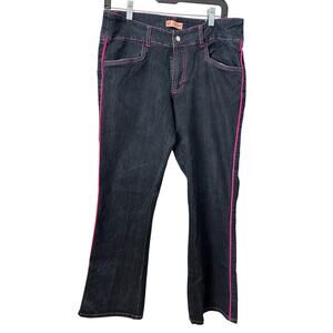 CJ Vintage Crest Jeans Fuchsia Pink Cording/ waist pockets along outer Legs 13